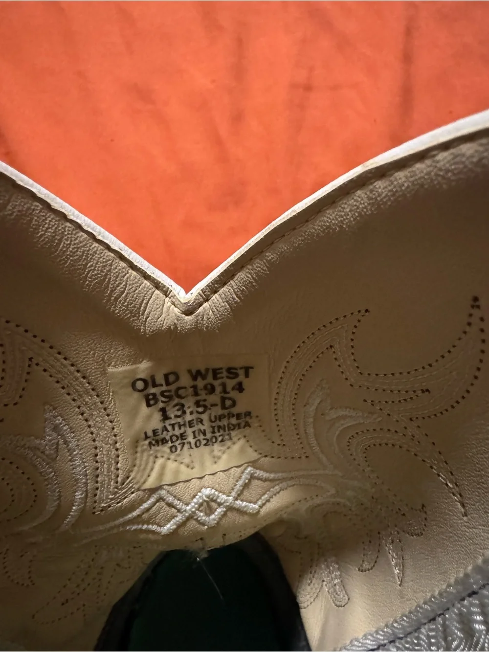 Boys 13.5 Old West Cowboy Boots